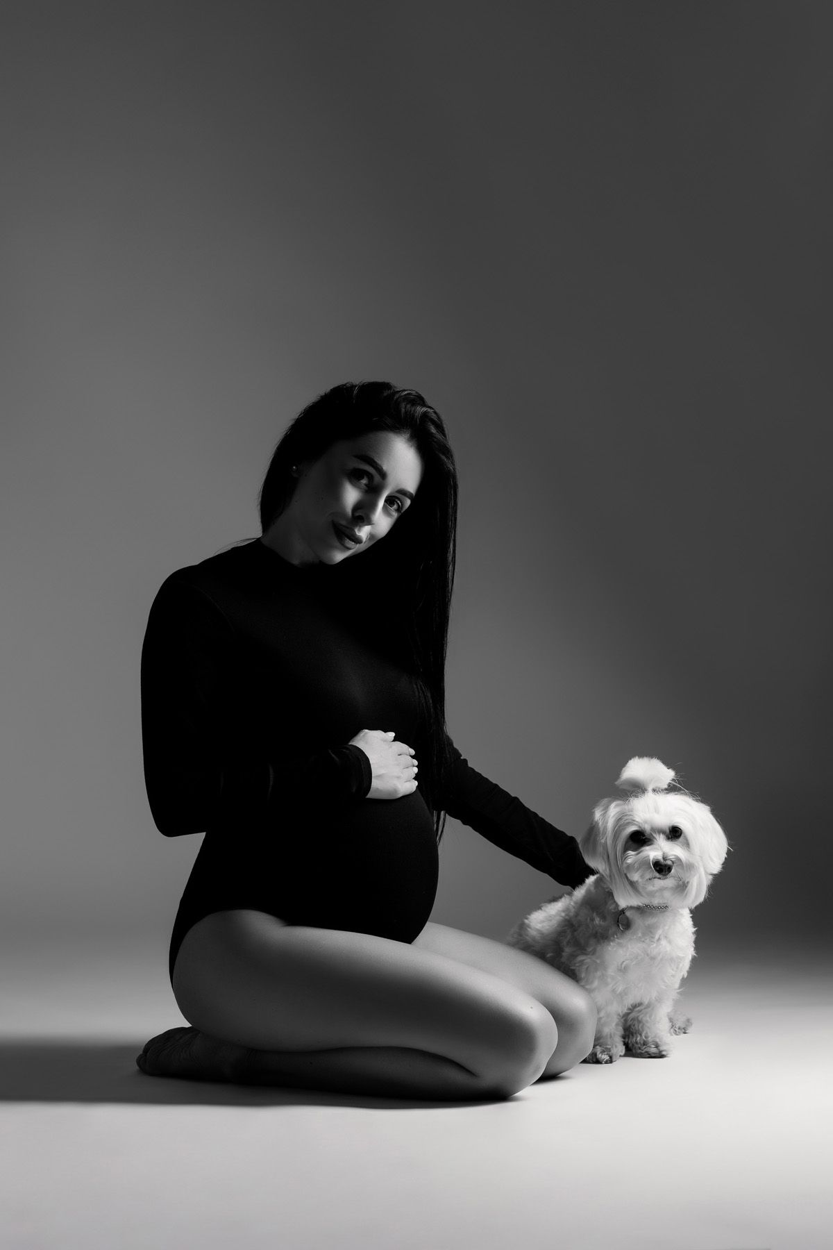 Babybauchfotos mit Hund