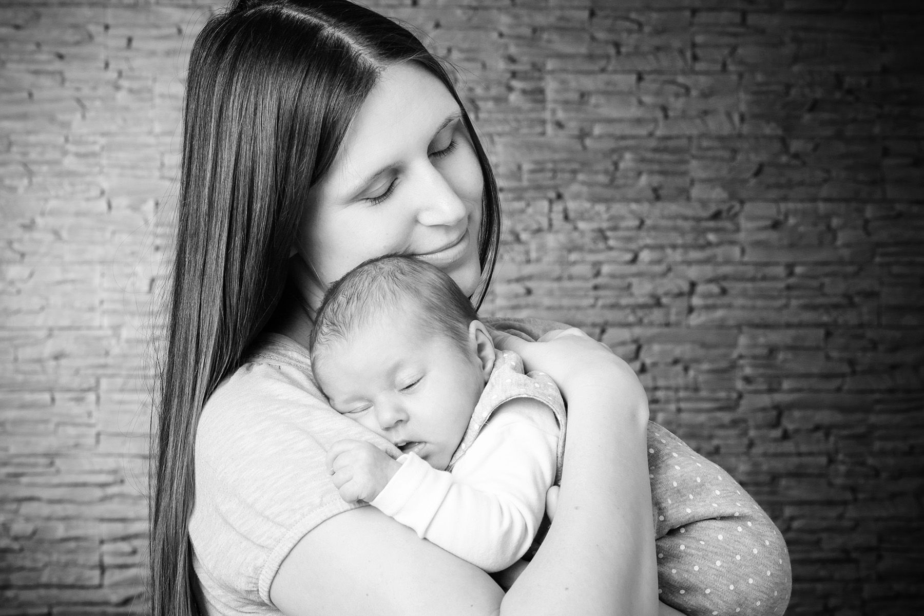 emotionale Mutter-Tochter-Fotos