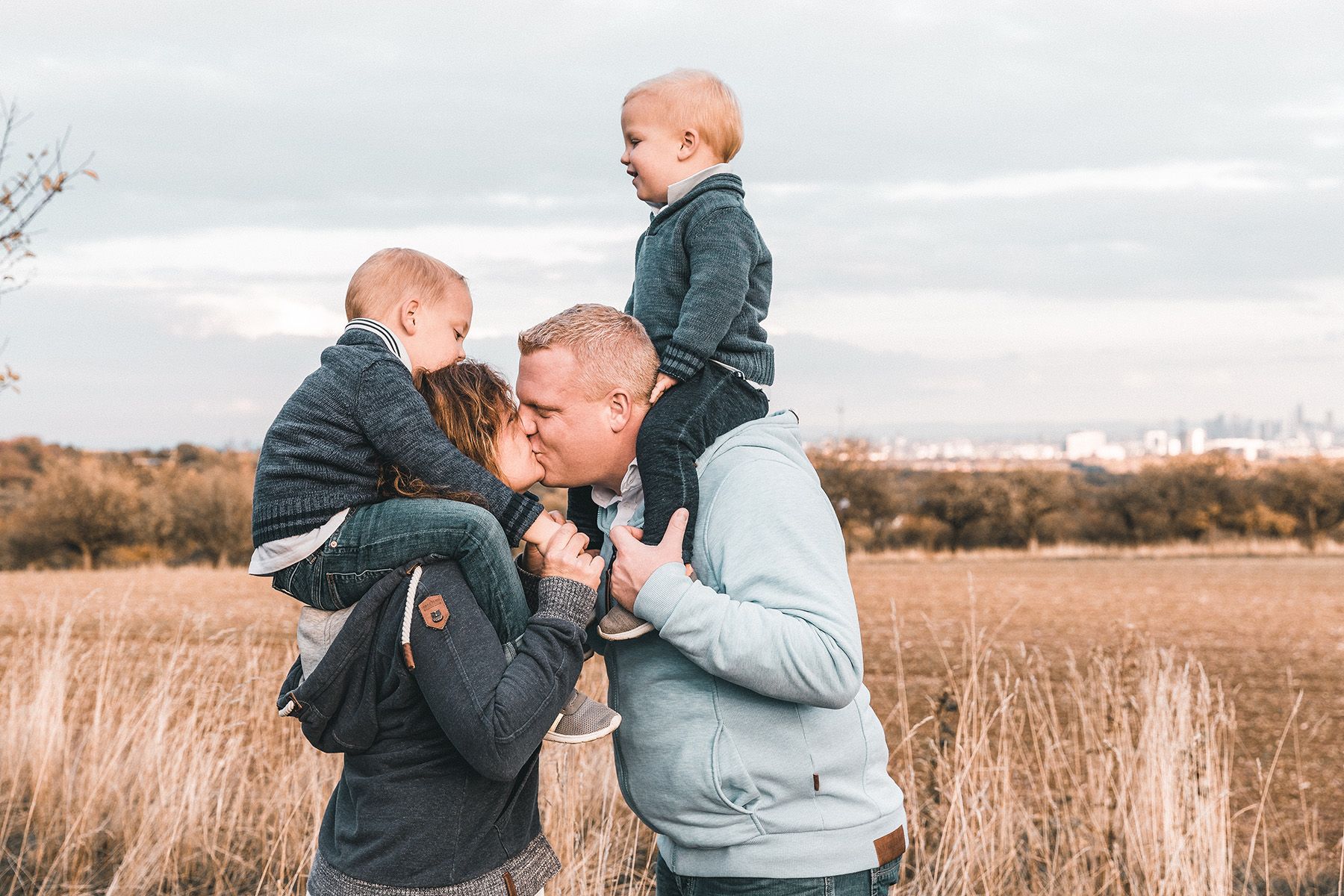 Familienshooting draußen