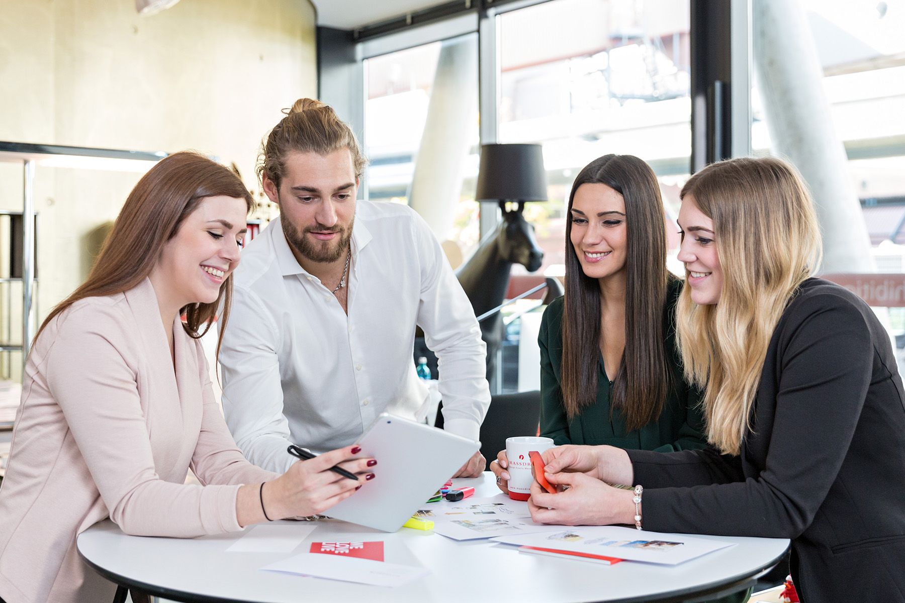 Teambesprechungsfoto