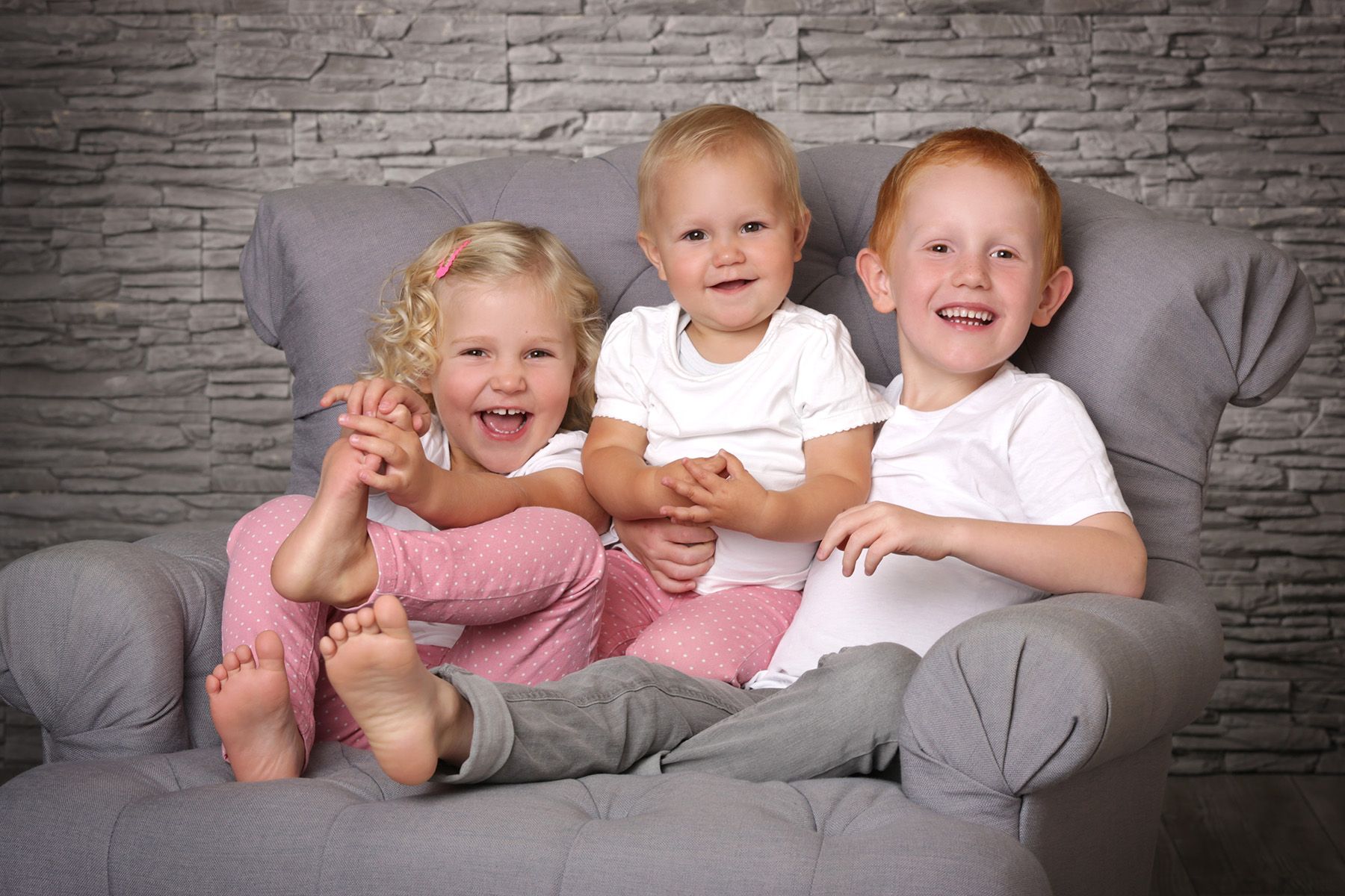 Fotoshooting drei Kinder