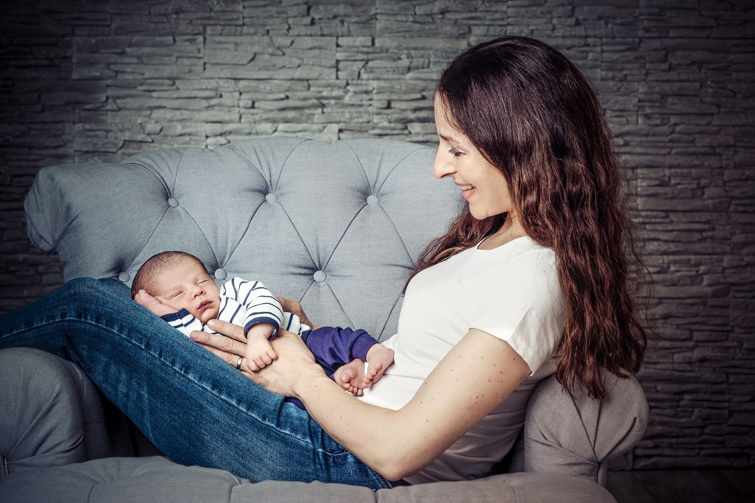 Mutter und Sohn Fotos
