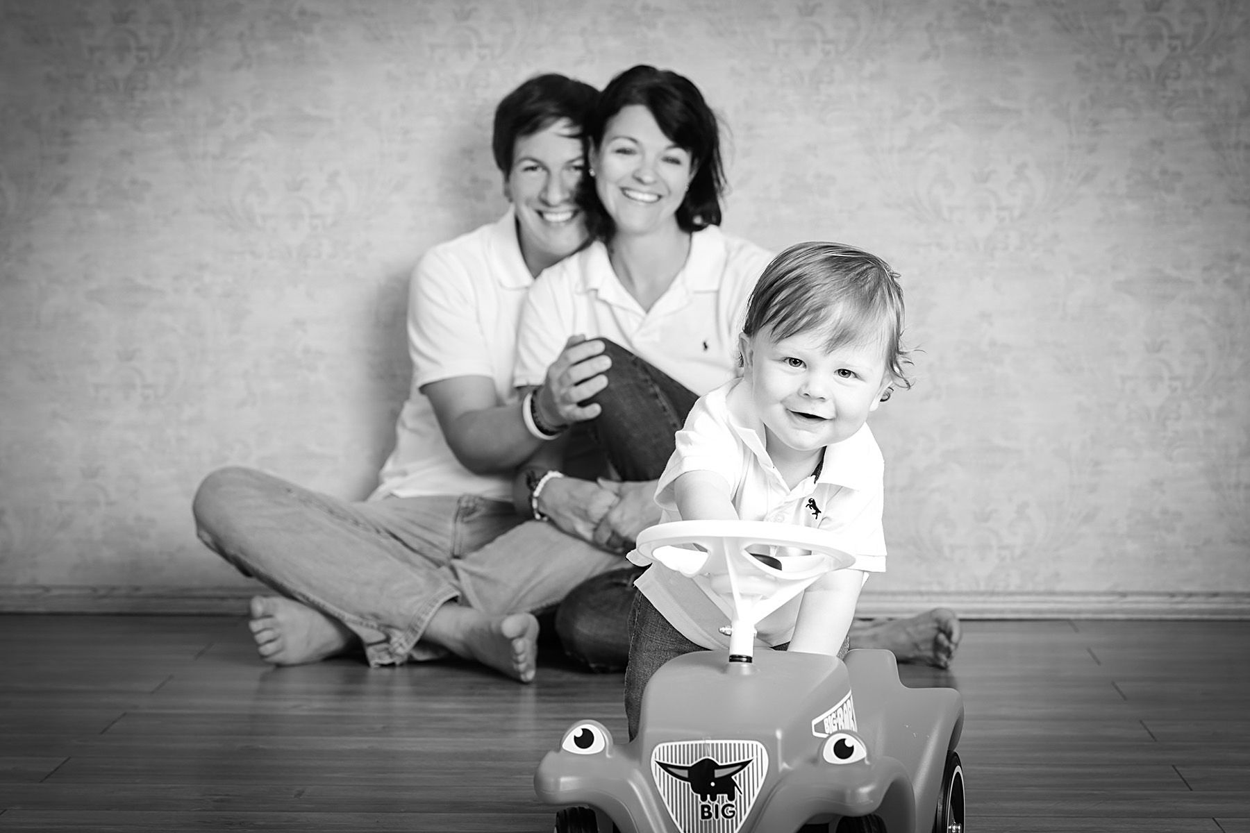 Familienfotos im ersten Jahr