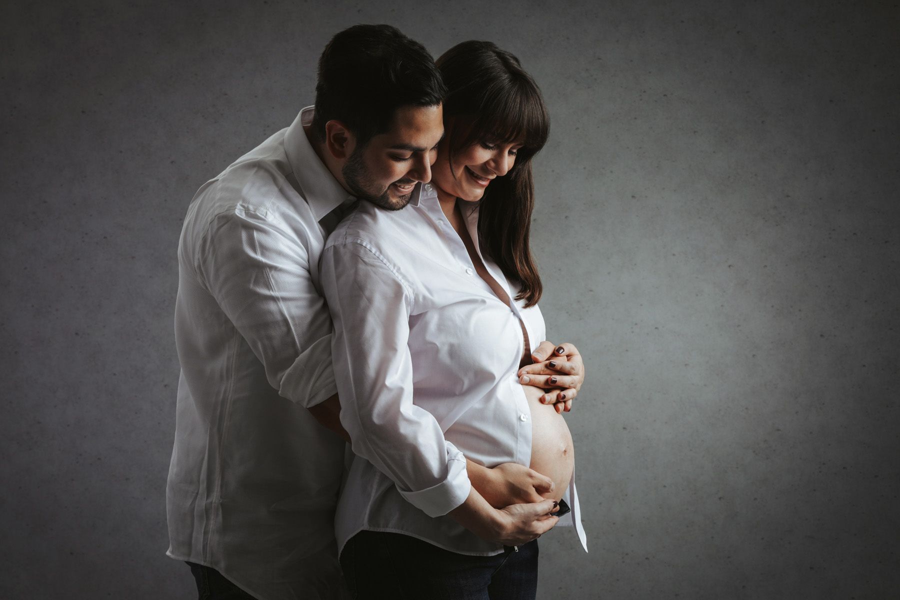 Partnerfotos in der Schwangerschaft
