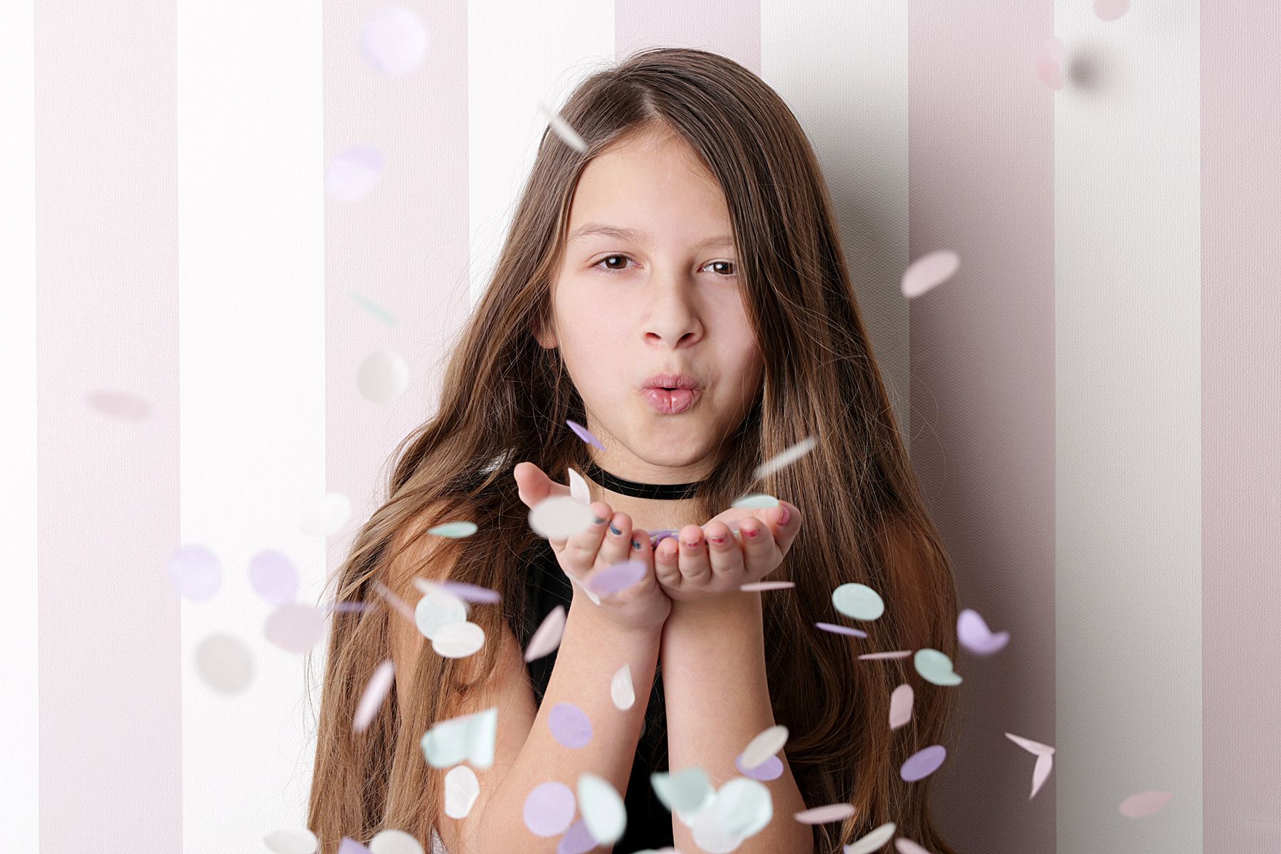 Kindershooting mit Konfetti