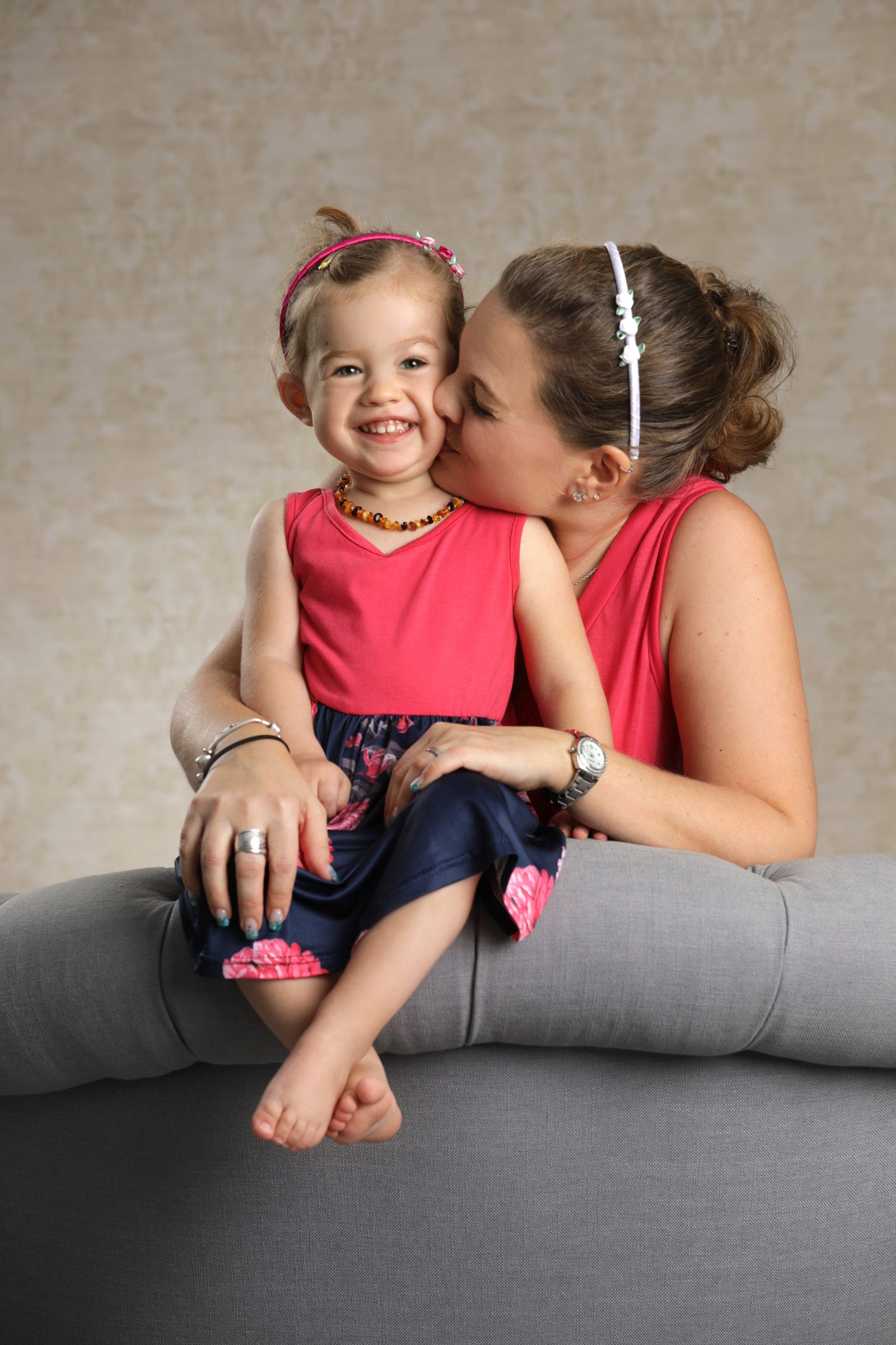 Mutter und Tochter im Partnerlook